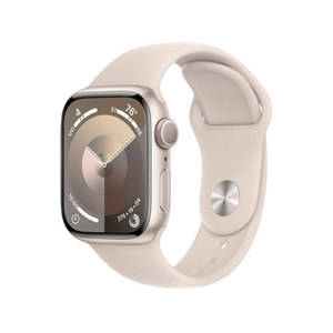 Apple Watch Series 9 41mm GPS Starlight Case w/ Starlight Sport Band MR8U3LL/A - quickshipelectronics