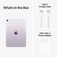Apple iPad Air 11" M3 chip Wi-Fi Tablet 256GB Purple MCA64LL/A 2025 Model