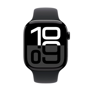 Apple Watch Series 10 46mm GPS Cell Jet Black Case w Sport Band M/L MWY43LW/A