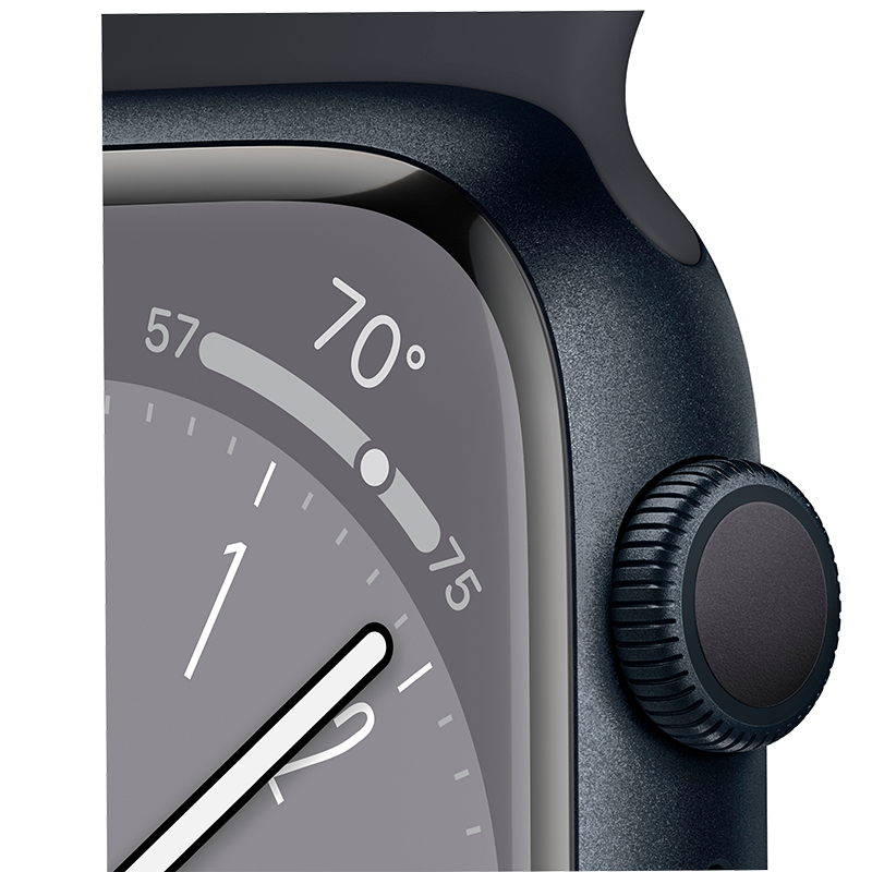 Apple Watch Series 8 45mm GPS Midnight Case w/ Midnight Apple Watch Series 8 45mm GPS Midnight Case w/ Midnight