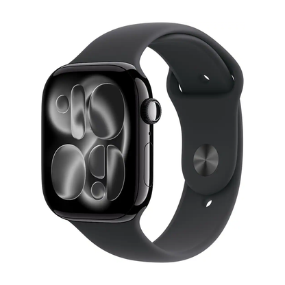 Apple Watch Series 11 46mm Cell Black Aluminum Case w Sport Band M/L MFC44LW/A