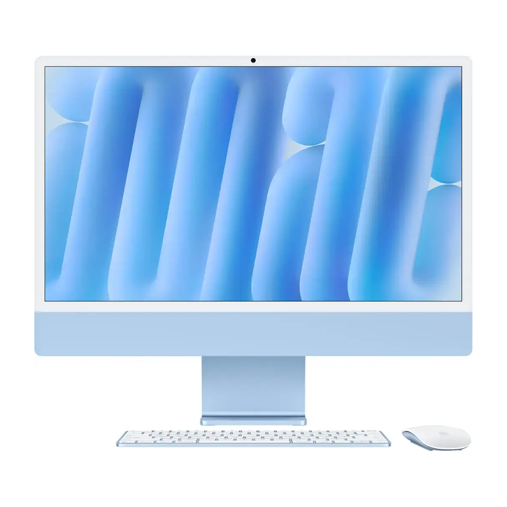 Apple iMac 24" All-in-One M4 chip 10 Core GPU 24GB RAM 512GB SSD Blue MD2T4LL/A