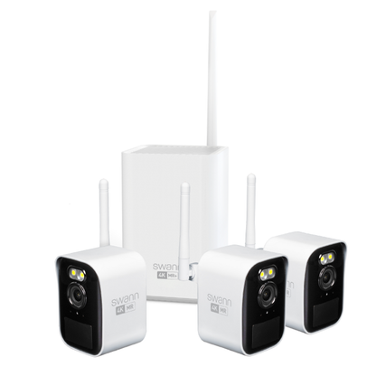 Swann MaxRanger4K 4-Camera Long-Range Wireless Security System SWNVK-MRMINISD3