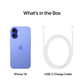Apple iPhone 16 5G Verizon Wireless 128GB Ultramarine MYAT3LL/A iOS Smartphone