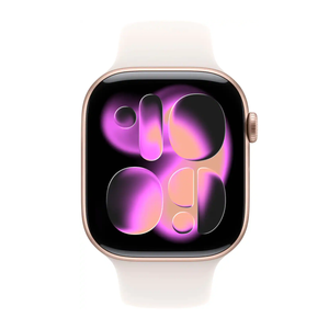 Apple Watch Series 11 46mm GPS Rose Gold Case w Light Blush Sport Band MEV74LW/A