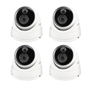 Swann Master-Series 4K Dome Camera 4-Pack w Night Vision White SRNHD-876MSDWB4