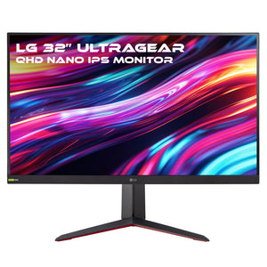 LG 32" UltraGear QHD Nano IPS HDR Monitor G-SYNC Compatible 165Hz 1ms  32GP83B-B