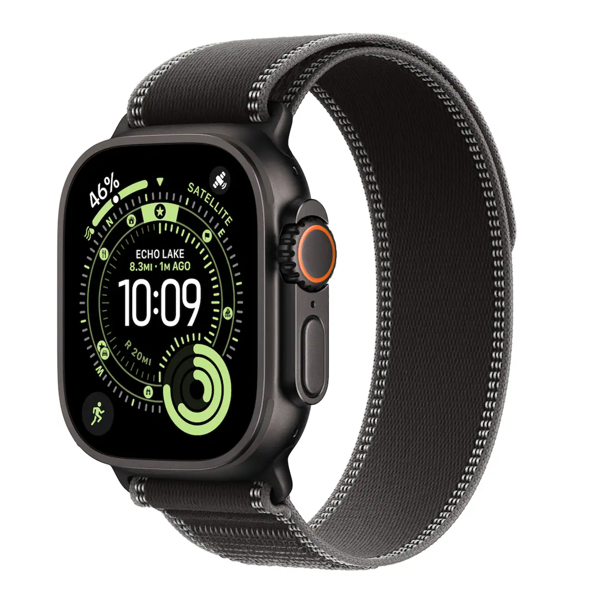 Apple Watch Ultra 3 49mm Cell Black Titanium Charcoal Trail Band M/L MF1H4LW/A