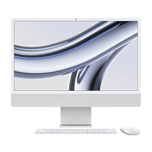 Apple iMac 24" All-In-One M3 chip 8GB RAM 256GB SSD Silver MQR93LL/A 2023 Model