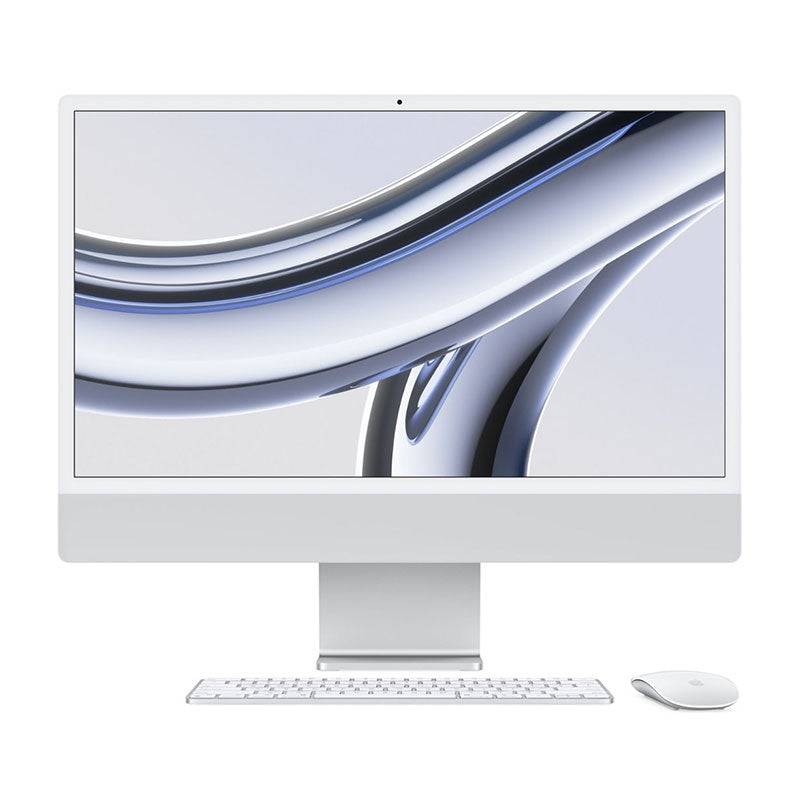 Apple iMac 24" All-In-One M3 chip 8GB RAM 256GB SSD Silver MQR93LL/A 2023 Model-quickshipelectronics