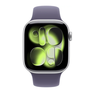 Apple Watch Series 11 42mm GPS Silver Case w Purple Fog Sport Band S/M MEU64LW/A
