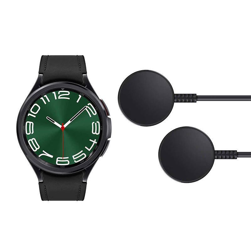 Samsung Galaxy Watch 6 Classic 47mm Black Smartwatch SM-R960NZKCXAA w 2 Chargers