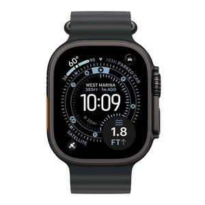 Apple Watch Ultra 3 49mm GPS Cellular Titanium Case w Black Ocean Band MF0J4LW/A