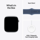 Apple Watch Series 10 GPS Cell 46mm Silver Case Denim Sport Band M/L MWY13LW/A
