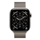 Apple Watch Series 11 42mm Cell Titanium Case w Natural Milanese Loop MF8P4LW/A