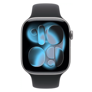 Apple Watch Series 11 46mm GPS Cell Space Gray Case w Black Sport Band MFCA4LW/A