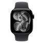 Apple Watch Series 11 42mm GPS Jet Black Case w Black Sport Band S/M MEQT4LW/A