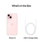 Apple iPhone 15 Factory Unlocked eSIM 128GB Pink MTLW3LL/A iOS Smartphone