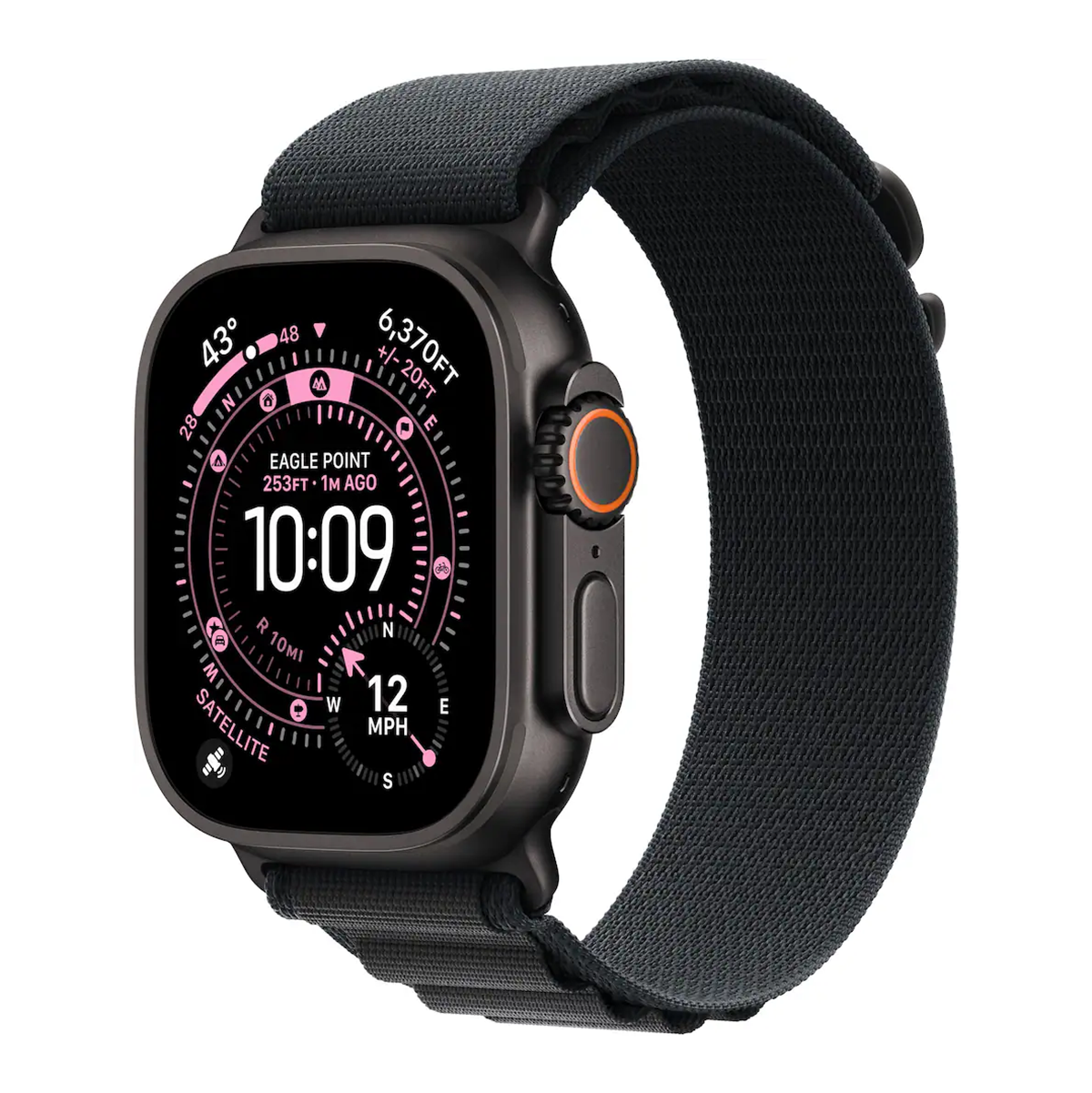Apple Watch Ultra 3 49mm GPS+Cell Black Titanium w/ Alpine Loop L MF0X4LW/A 2025