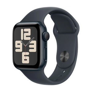Apple Watch SE 2nd Gen GPS 40mm Midnight Case w Sport Band M/L MXE93LL/A