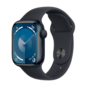 Apple Watch Series 9 41mm Midnight Case w/ Midnight Sport Band S/M MR8W3LL/A