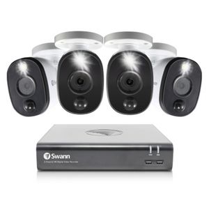 Swann 4 Camera 4 Channel 1080p FHD 1TB DVR Wired Security System SWDVK-445804WL