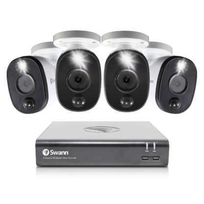 Swann 4 Camera 4 Channel 1080p FHD 1TB DVR Wired Security System SWDVK-445804WL