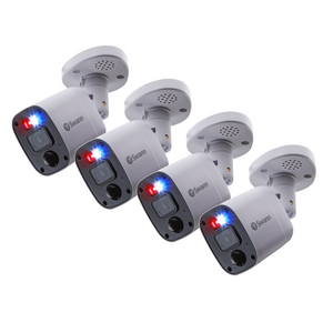 Swann Home Enforcer 4K Add-On Indoor/Outdoor Bullet Camera 4-Pack SRPRO-4KMQBWB4