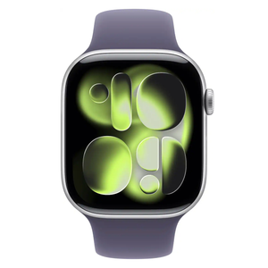 Apple Watch Series 11 46mm GPS Silver Case w/ Purple Fog Sport Band MEVA4LW/A