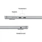 Apple MacBook Air 15" M4 Chip 32GB 1TB SSD 10-Core GPU Silver Z1H0000J0LL/A 2025