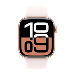 Apple Watch Series 10 46mm GPS Rose Gold Case Light Blush Band S/M MWWT3LW/A