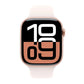 Apple Watch Series 10 46mm GPS Rose Gold Case w Light Blush Band M/L MWWU3LW/A