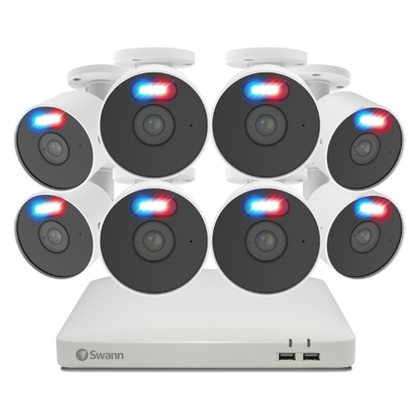 Swann 8 Camera 8 Channel 1080p FHD 1TB DVR Security System SWDVK-84880W8AOC-US