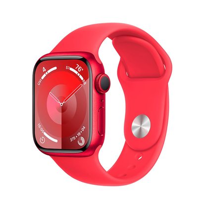 Apple Watch Series 9 GPS 41mm (PRODUCT) RED Aluminum Case w Sport Band MRXH3LL/A