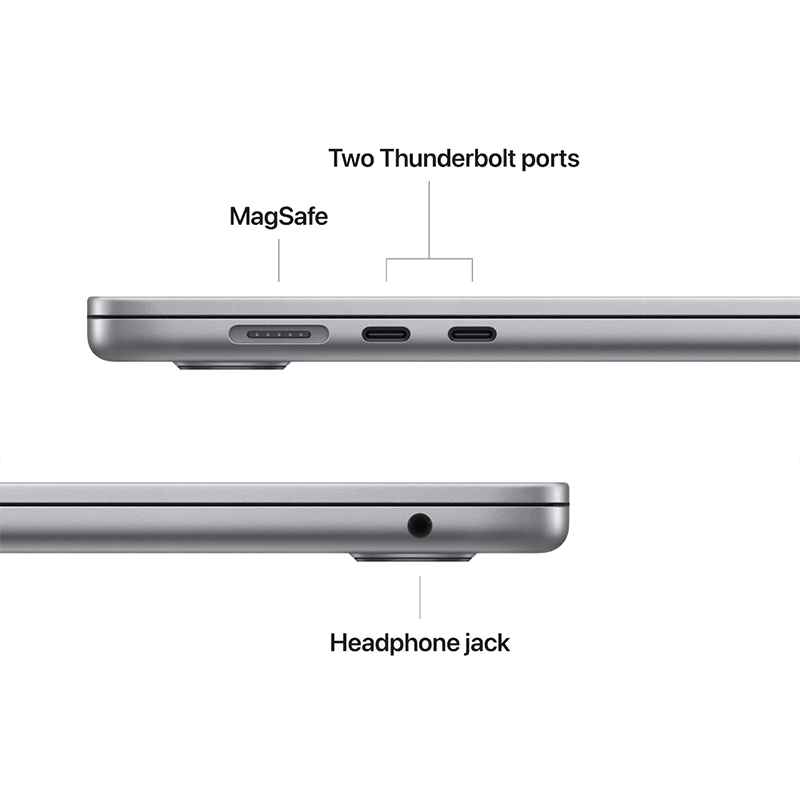 Apple MacBook Air 15" M2 Chip 8GB RAM 512GB SSD Space Gray MQKQ3LL/A 2023 Model - quickshipelectronics
