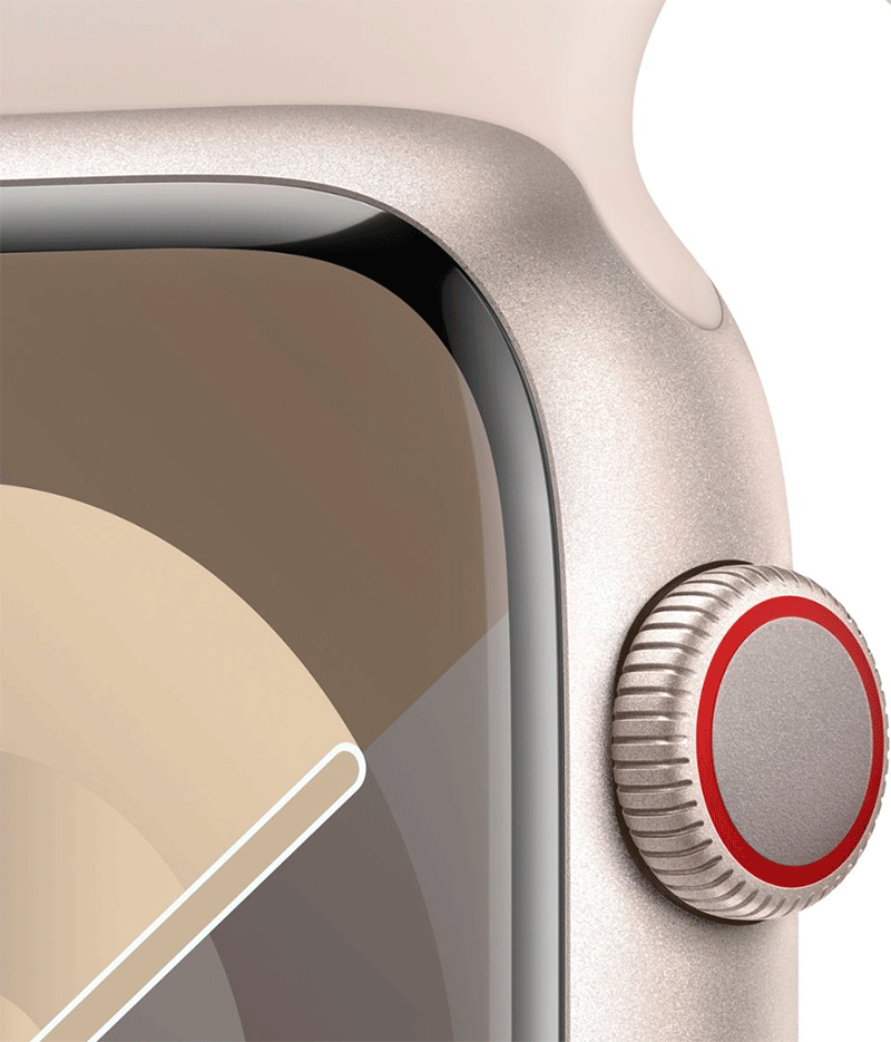 Apple Watch Series 9 45mm Cellular Starlight Case with Starlight Band MRM83LL/A - quickshipelectronics