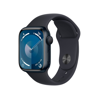 Apple Watch Series 9 41mm GPS Midnight Case w/ Sport Band M/L MR8X3LL/A 2023