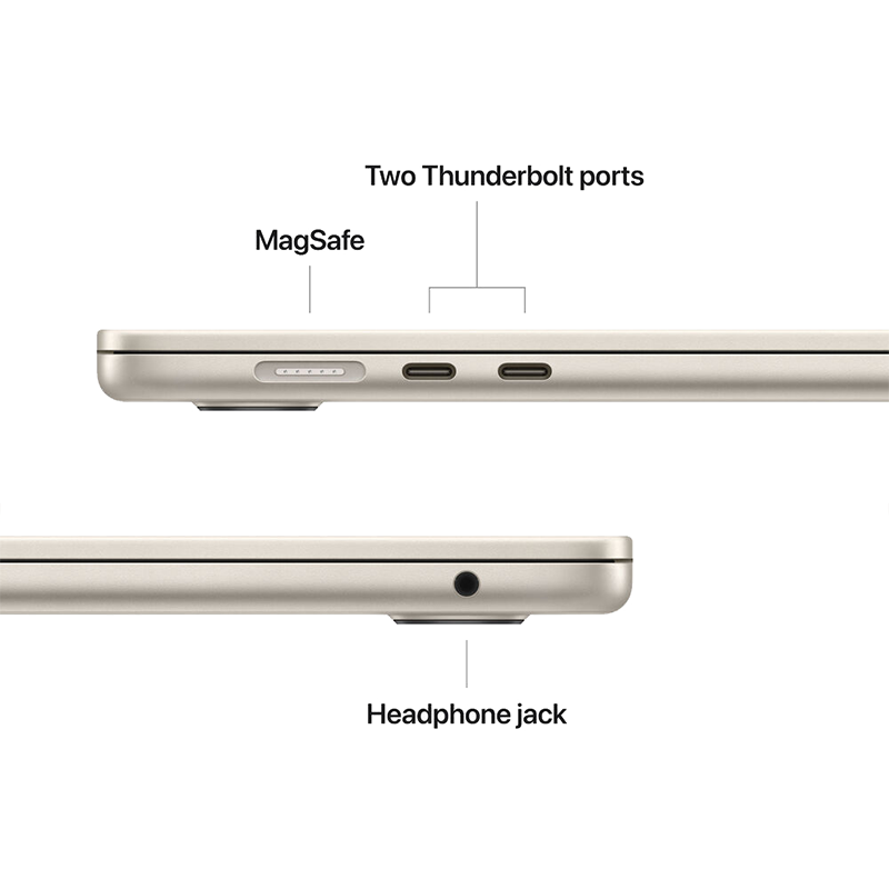 Apple MacBook Air 15.3" M2 Chip 8GB RAM 512GB SSD Starlight MQKV3LL/A 2023 Model - quickshipelectronics