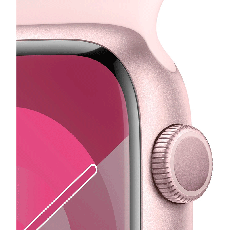 Apple Watch Series 9 45mm GPS Pink Aluminum Case w/ Pink Band MR9G3LL/A 2023 - quickshipelectronics