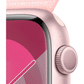 Apple Watch Series 9 45mm GPS Pink Case with Light Pink Sport Loop MR9J3LL/A